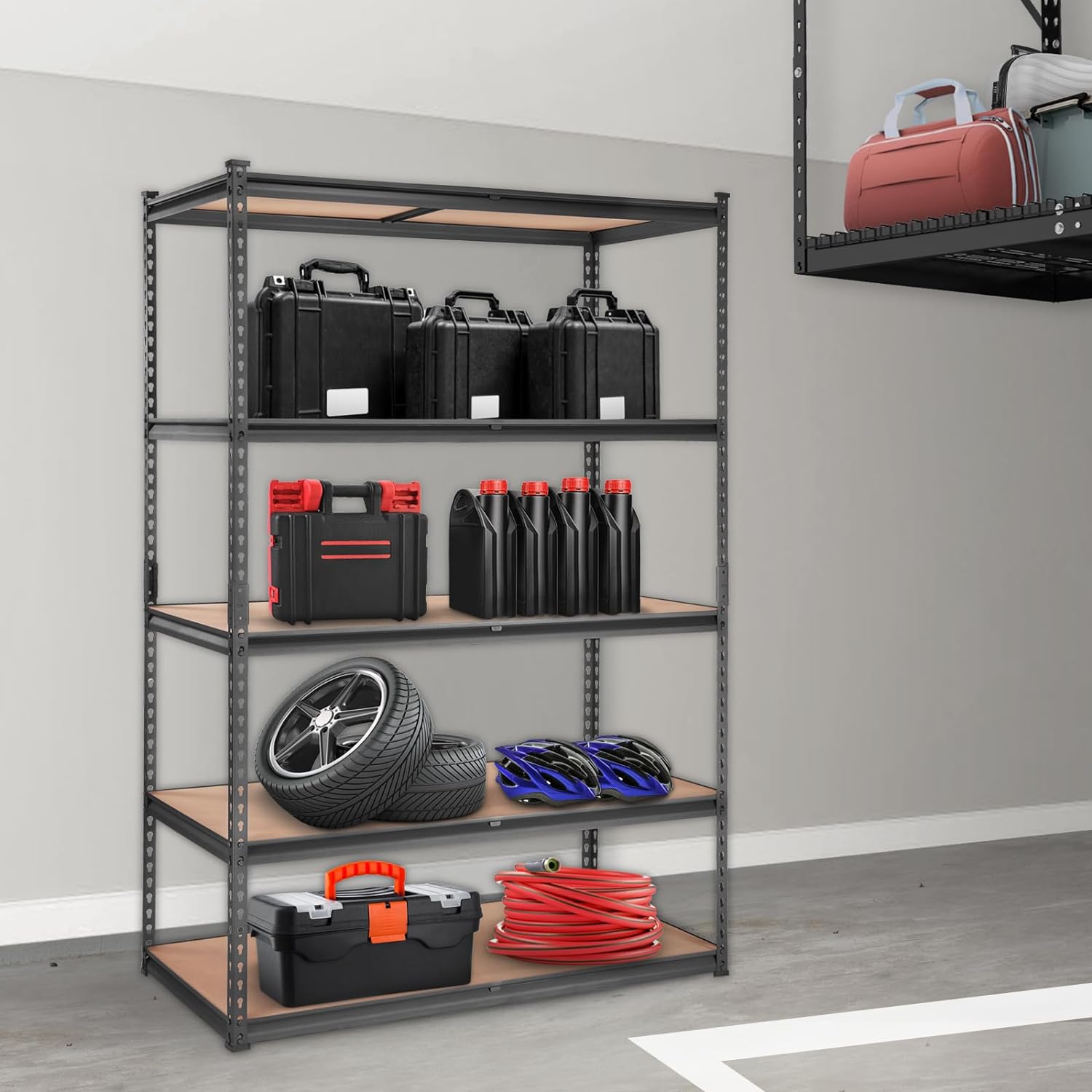 VEVOR Heavy-Duty Storage Shelving Unit - 5-Tier Adjustable Metal Shelves | 48" L x 24" W x 72" H
