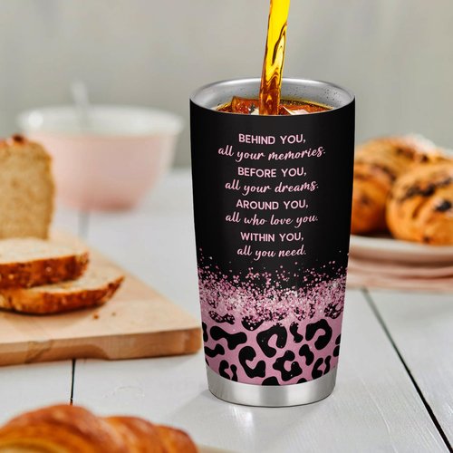 GoMelley 40th Birthday Gifts Women, 40 and Fabulous Tumbler, 40 Year Old Birthday Gifts for Women, 40th Birthday Gift ideas for Mom Friend Sister Wife, Leopard Travel mug 20oz