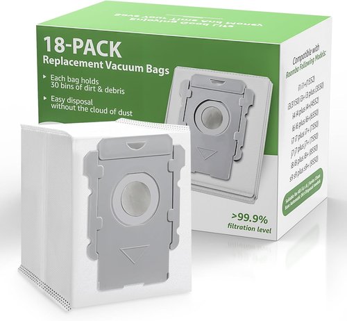 iRobot 18-Pack Vacuum Bags | Compatible with Roomba i7, i8, j7, s9 & All Clean Base