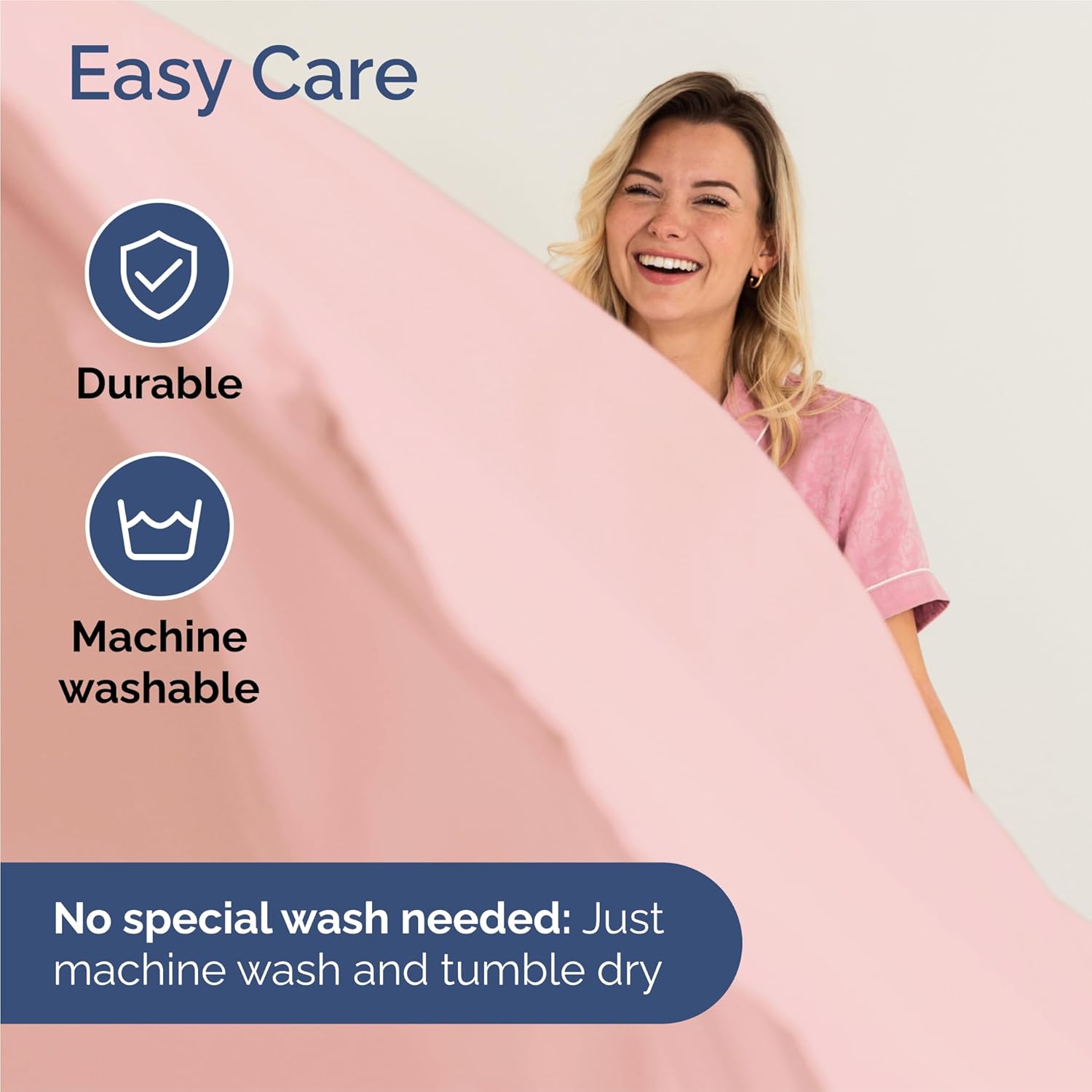 Split King Size Sheet Set by [Brand Name] - Comfy, Breathable & Cooling Luxury Bedding - Deep Pockets, Soft, Wrinkle-Free - Oeko-Tex Certified - Baby Pink