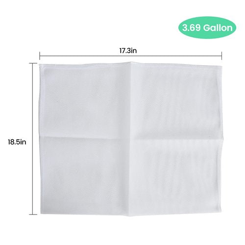 Reusable Mesh Bags for 3.69 Gal/4.75 Gal Cross-beam Fruit Wine Press, 2 Pack Washable Filter Bag for Straining Food/Nut/Milk/Fruit Wine Juice