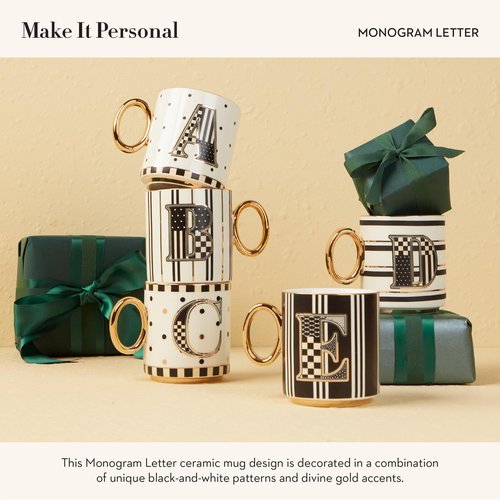 MACKENZIE-CHILDS My Mug, Decorative Ceramic Coffee Mug with Handle, H