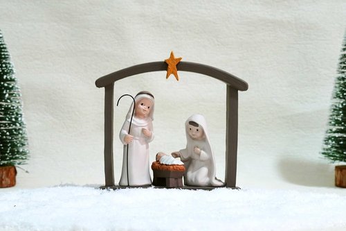 Little People Nativity Set - 12-Piece Mini Christmas Scene | Indoor Holiday Manger Figures