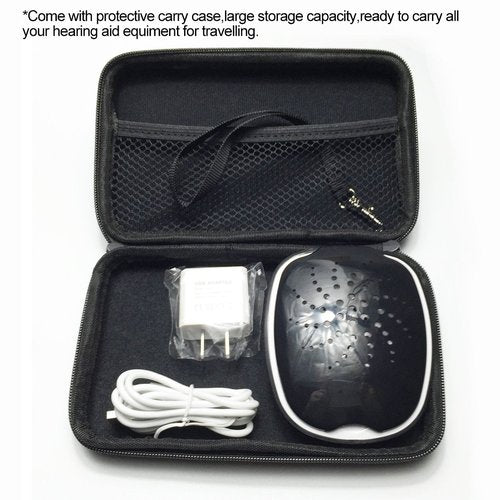 Portable USB Electric Dehumidifier Hearing Aid Dryer,Temperature Range 104-122 Degree,Energy-efficient and Safe