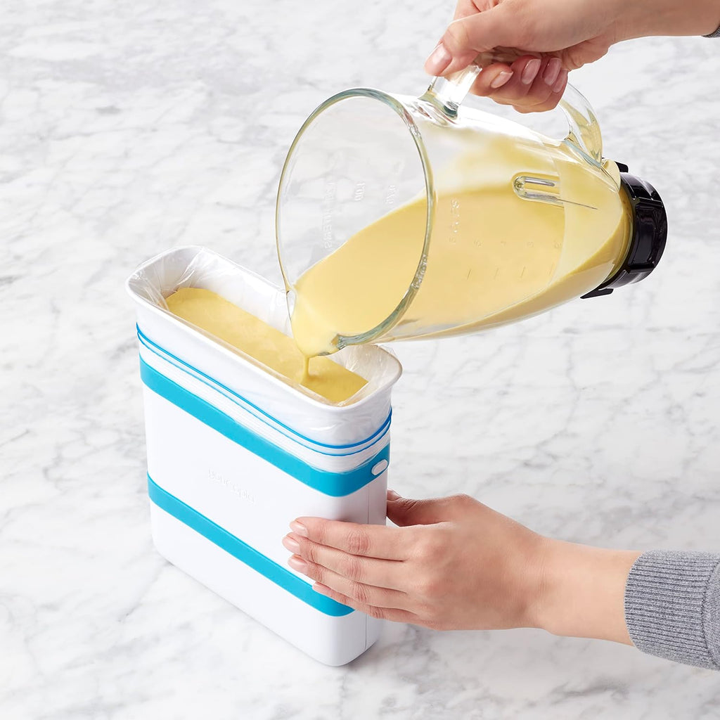 YouCopia FreezeUp Freezer Food Block Maker - 6 Cup Meal Prep Container for Soups & Leftovers