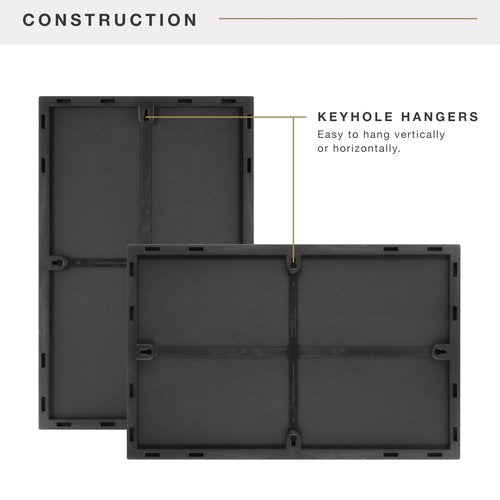MCS Format 11x17 Picture Frame Black, Vertical & Horizontal Wall Hanging Large Picture Frame for Photos & Art Prints (6-Pack)