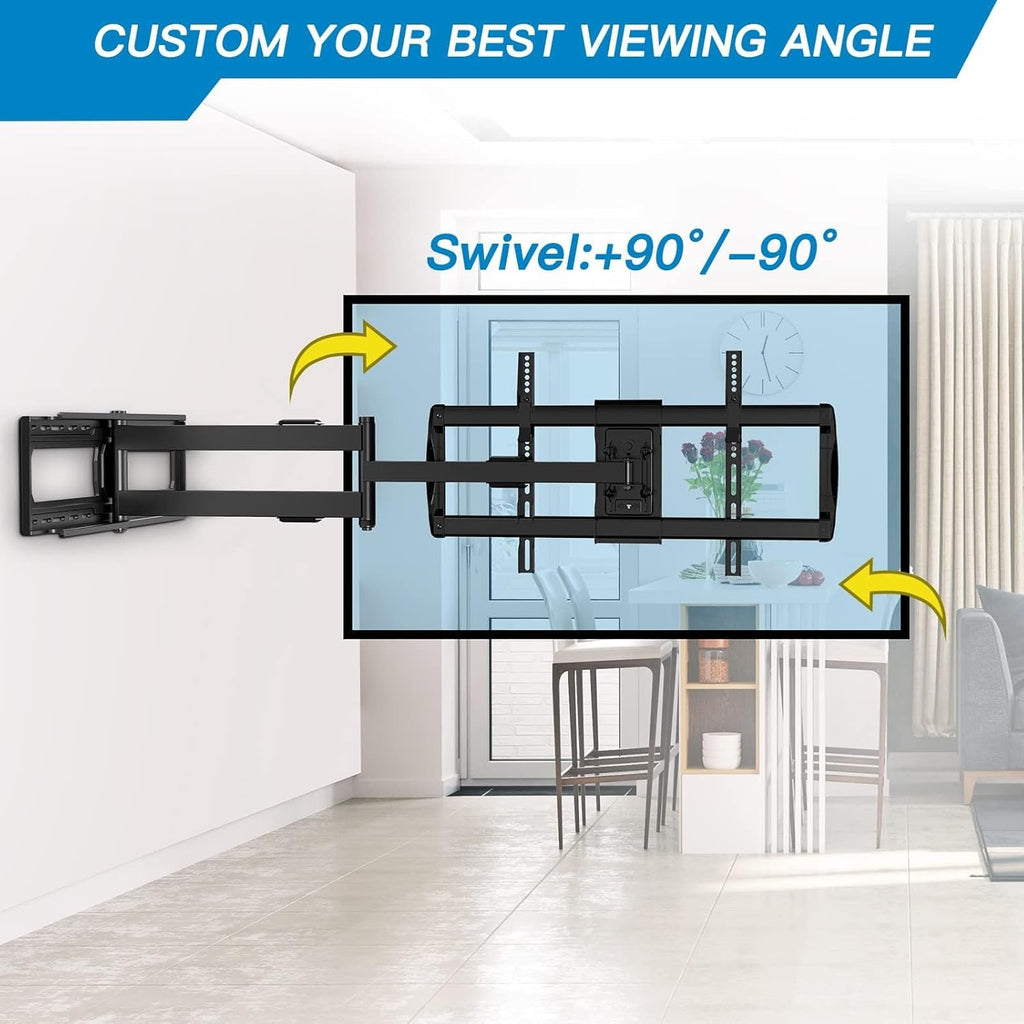 PERLESMITH Long Arm TV Wall Mount - Full Motion, 42.72" Extension, Fits 42-90" TVs, Max VESA 800x400mm, 150 lbs Capacity