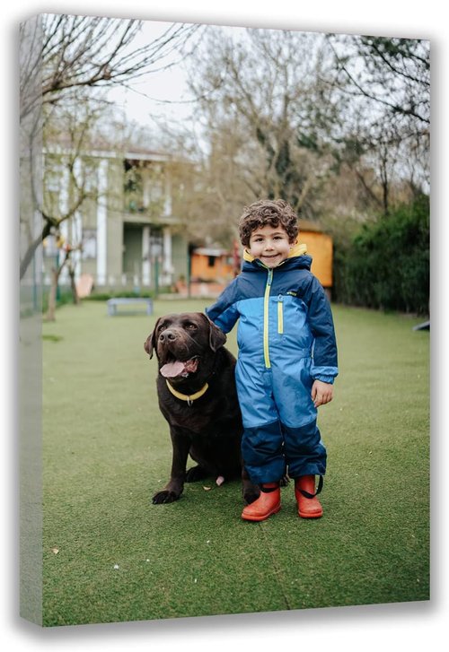 Custom Canvas Prints - Personalized Wall Art for Pet & Family Photos | Perfect Gifts for Mom, Men & Women (12'' W x 18'' H)