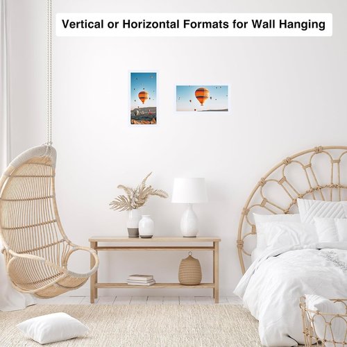 JCJMY 5x9 Picture Frame - White Wall Hanging & Tabletop Display | Shatter-Resistant Plexiglass