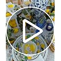 6ft Pre-Lit Artificial Lemon Garland with Eucalyptus & Blueberries