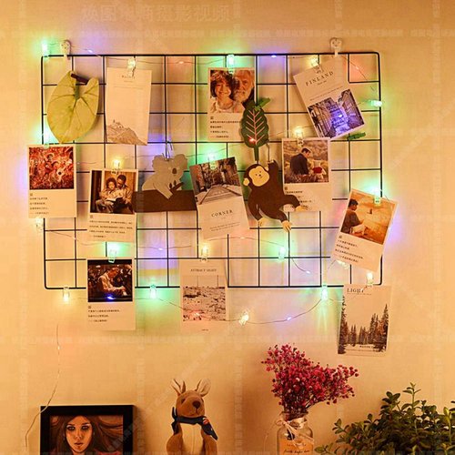 JMTGNSEP 50 LED Fairy Lights - Battery-Powered Photo Clip String Lights | 16ft Warm White for Indoor Decor