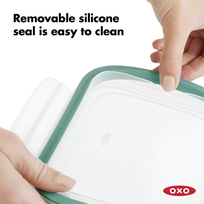 OXO Good Grips 8 Cup Smart Seal Airtight Glass Rectangle Container