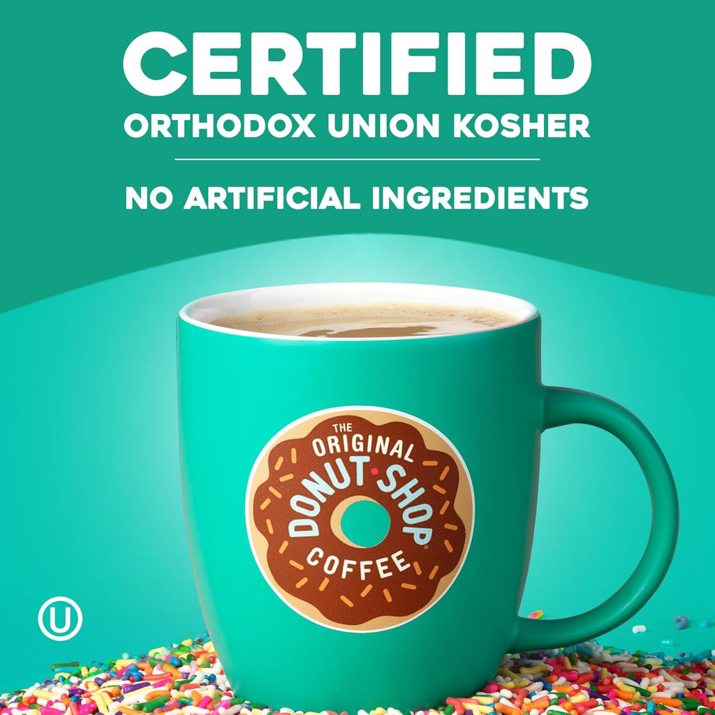 Original Donut Shop Dark Coffee - Dark Roast Keurig K-Cup Pods | 96 Count for Bold Flavor
