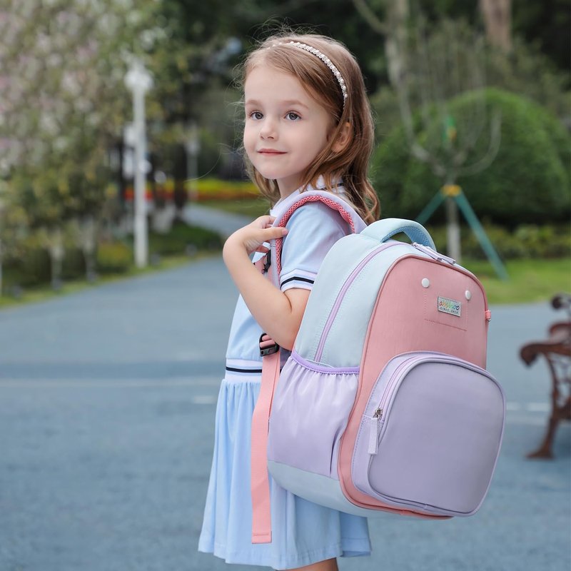 abshoo Cute Small Little Kids Backpacks for Girls Kindergarten Preschool Bookbag Girl backpacks ages 4-6 (Purple and Pink)