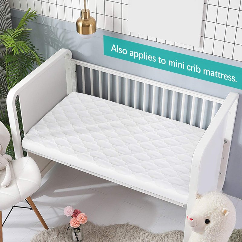 Pack and Play Mattress Protector Cover Waterproof, Pack and Play Mattress Pad Cover Quilted- 39" x 27" for Graco Playard | Mini & Portable Mattresses -Washable Ultra Soft Waterproof Sheets Fitted