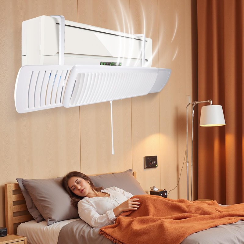 YANWEI Air Conditioner Deflector,Adjustable Retractable Blinds Suitable for Mini split AC/Heating System,Enhance Cooling and Heating Circulation,Compatible for Daikin、Carrier、Gree、senville、COSTWA