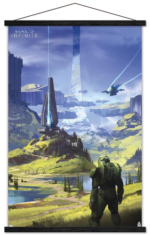 Trends International Halo Infinite - Master Chief Valley Wall Poster with Magnetic Frame