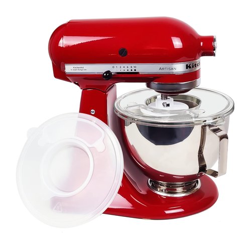Bowl Cover Compatible with KitchenAid 4.5-5 Qt Tilt-Head Stand Mixer Bowl Covers with Extra Pouring Window, Dishwasher Safe Lid to Prevent Spilling (Pack of 1)