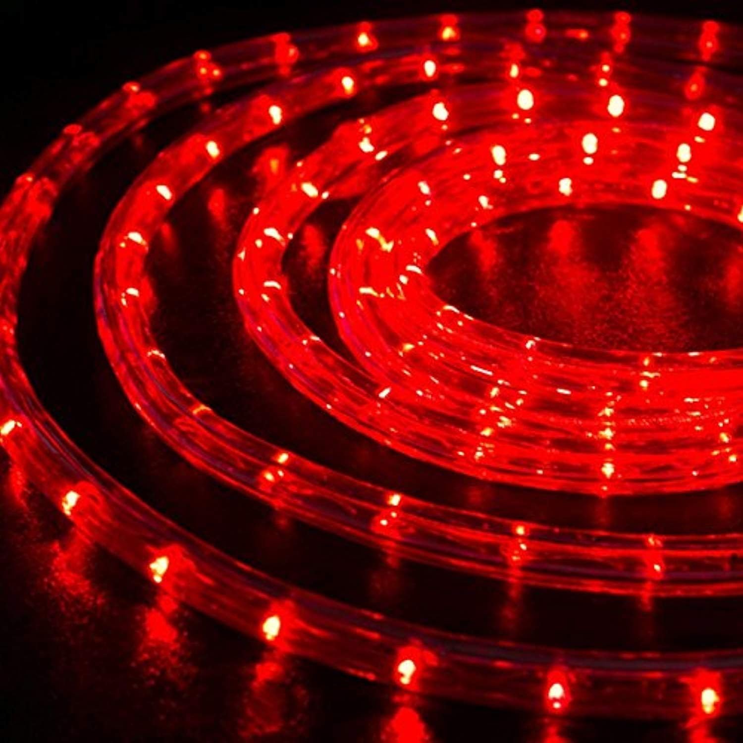 Skiennix 150ft LED Rope Lights - Waterproof, Flexible Tube Lighting with 8 Modes | Red for Indoor & Outdoor Decor