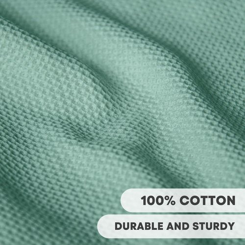 Artoid Mode Kitchen Dish Cloths - 100% Cotton Ultra Soft & Absorbent | Light Green, 12x12 Inch, Set of 6