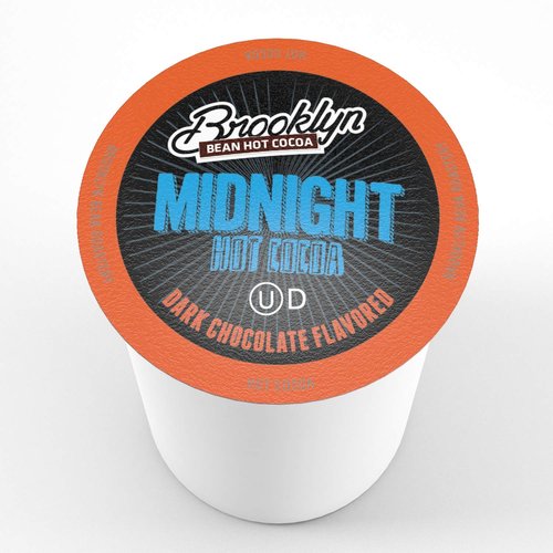 Brooklyn Beans Hot Cocoa Pods - Midnight Dark Chocolate, Compatible with 2.0 K-Cup Brewers | 40 Count