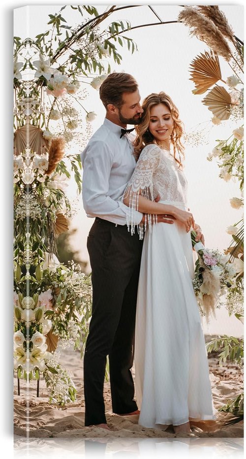 Custom Canvas Prints by [Brand Name] - Personalized Photo Wall Art for Weddings, Family, and Home Decor | 24x48