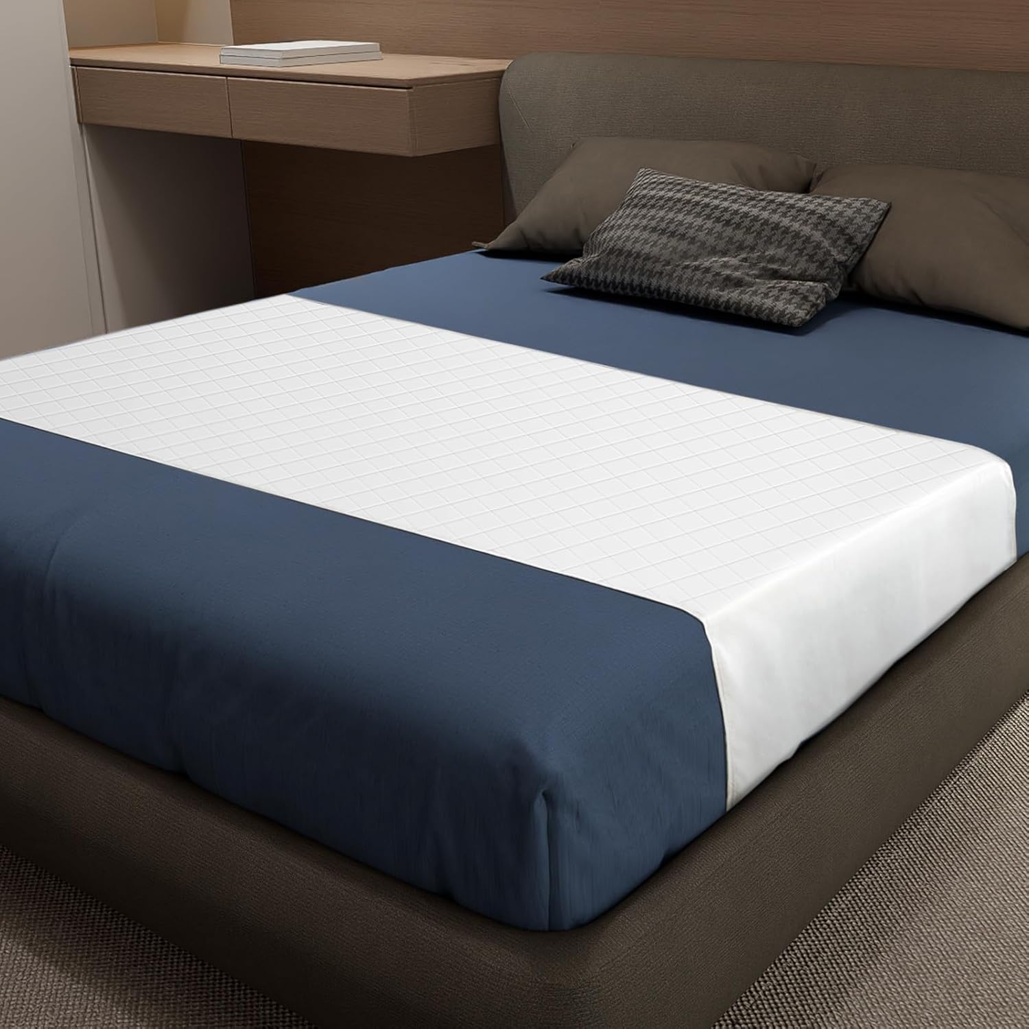 Regine Switzerland Washable Waterproof Bed Pads - Queen Size (60" x 36") for Incontinence Support