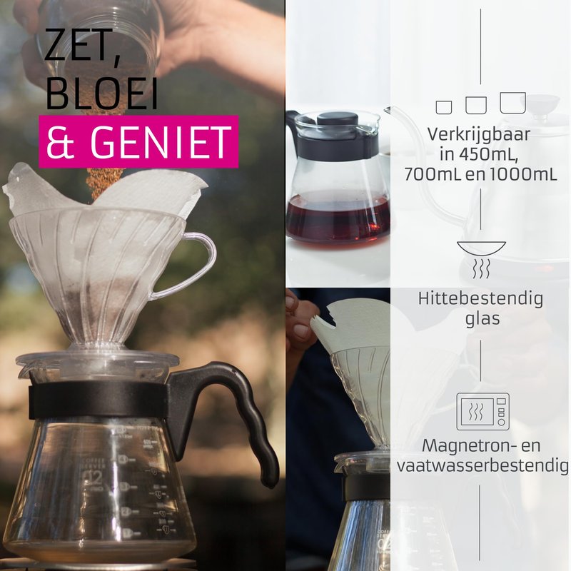 HARIO, Coffee Server Open Handle 700Ml