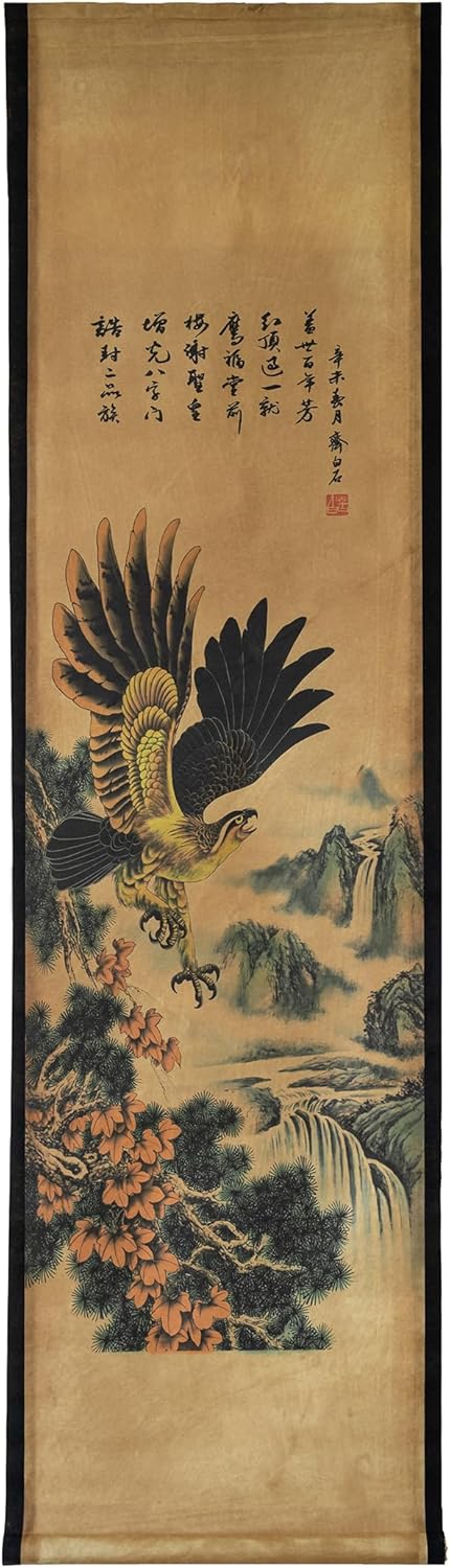 Skiennix Eagle Wall Art Poster - Stunning Hawk Painting | Ready to Hang Home Decor