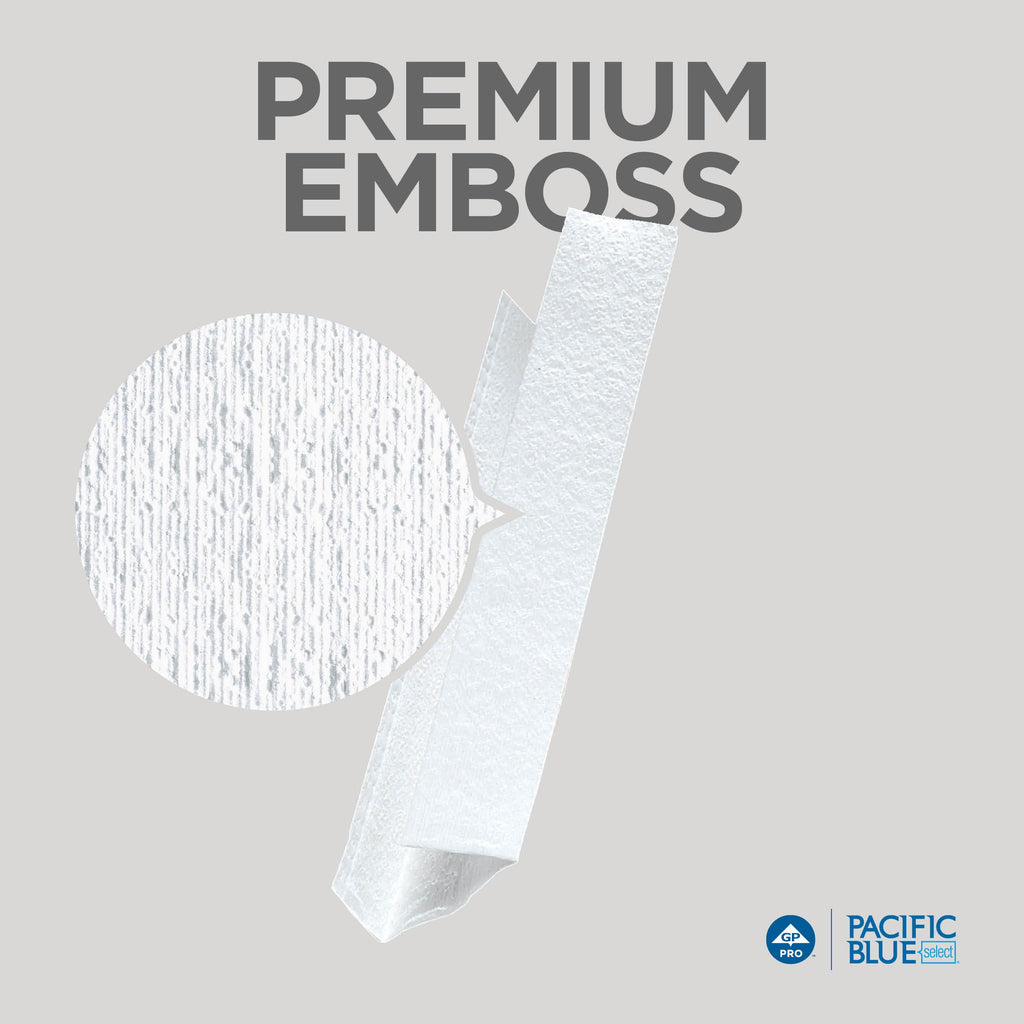 Pacific Blue Select Premium 2-Ply C-Fold Paper Towels by GP PRO (Georgia-Pacific) , White, 23000, 120 Towels Per Pack, 12 Packs Per Case