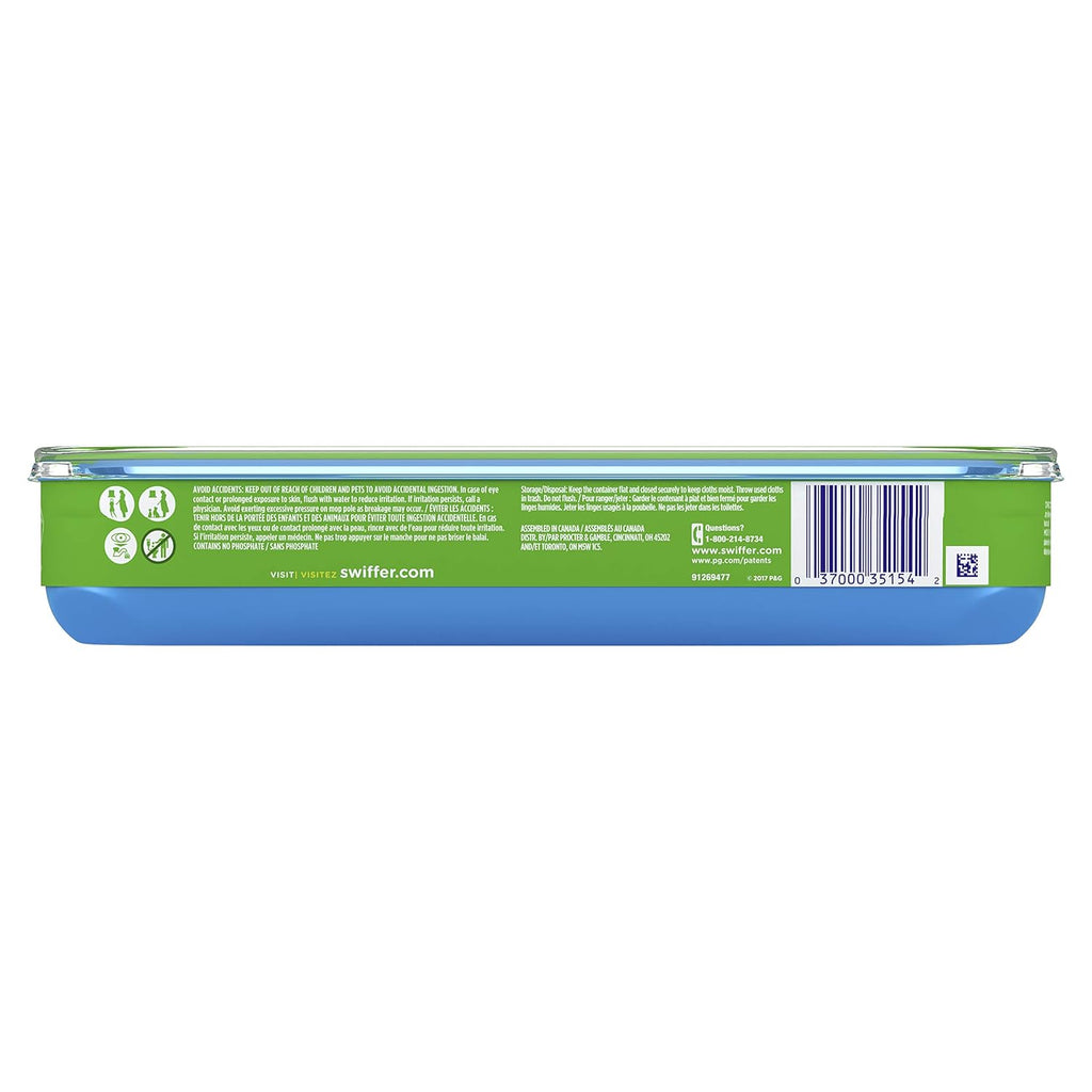 Swiffer Sweeper Wet Mopping Pads - Multi-Surface Refills with Open Window Fresh Scent | 12 Count
