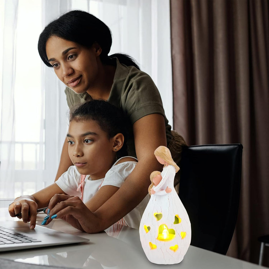 Skiennix Candle Holder Statue - Elegant Flickering LED Candle Gift for Mom | Perfect for Birthdays & Mother's Day