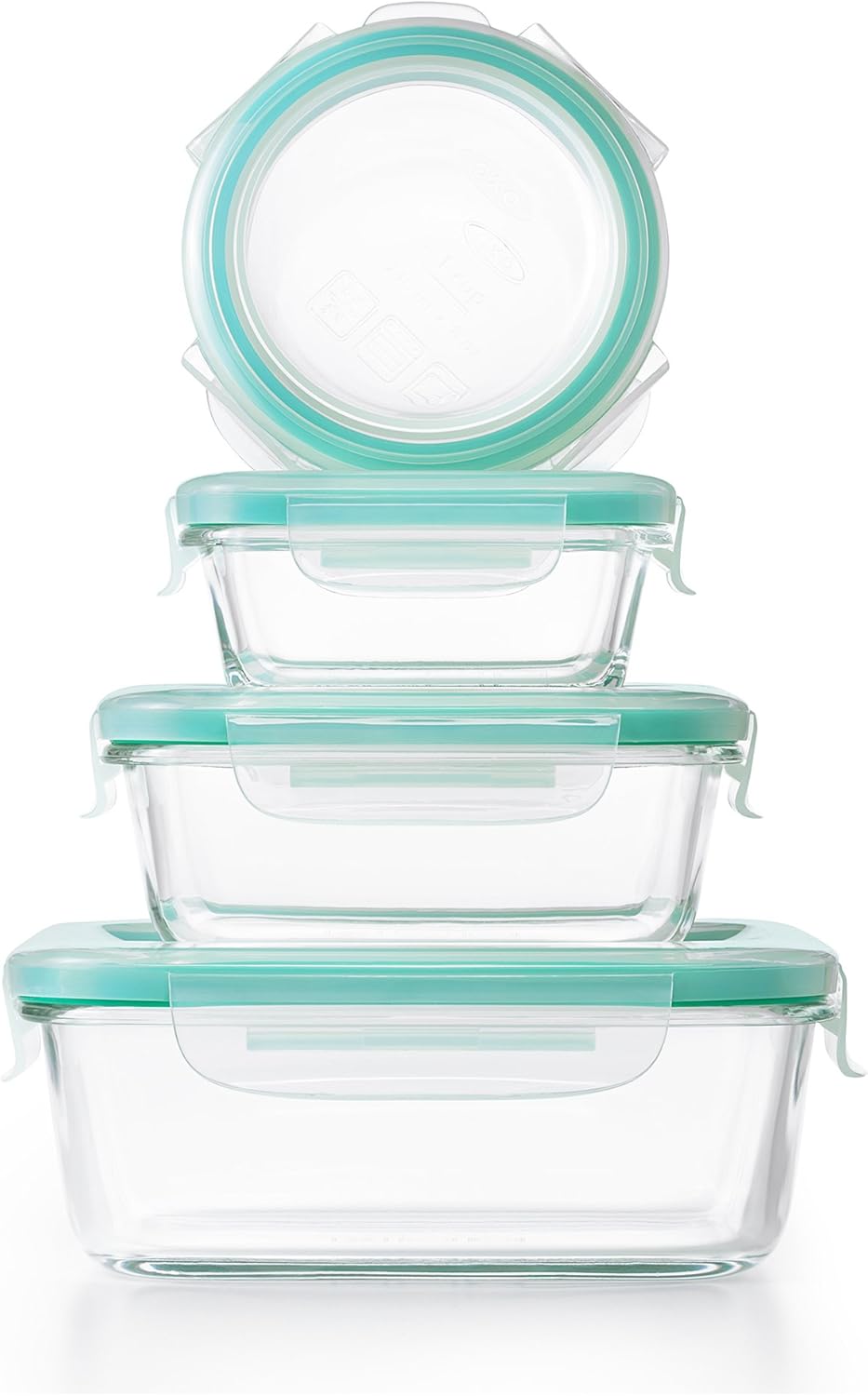 OXO Good Grips Airtight Glass Container Set - 12 Piece Smart Seal Storage Solution