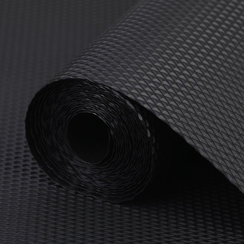 Shelf Liner 30 Inches Wide, Non-Slip Cabinet Liner Thickened, Washable Under Sink Mat, Non Adhesive Drawers Liner for Kitchen Cabinet, Shelves, Refrigerator, Desks, Black, 30 Inches x 10 FT