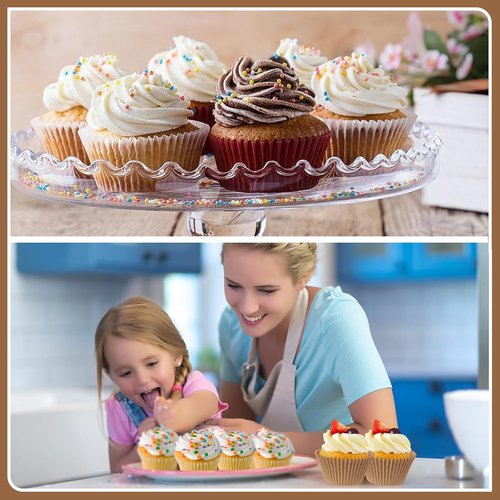 Bake Choice White Cupcake Liners - 500 Pcs Food Grade Non-Stick Greaseproof Baking Wrappers