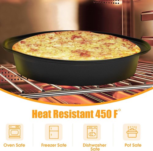 6 Inch Cake Pan Set by [Brand Name] - 3PCS Nonstick Round Baking Pans with 100 Parchment Papers | Dishwasher Safe