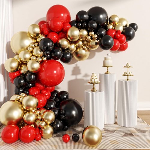 MEBAY Gold Balloons - 12 Inch Chrome Metallic Latex - 100 Pcs for Birthday, Wedding & Party Decor