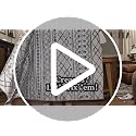 2x3 Grey Moroccan Boho Washable Area Rug, Non-Slip Low Pile Door Mat