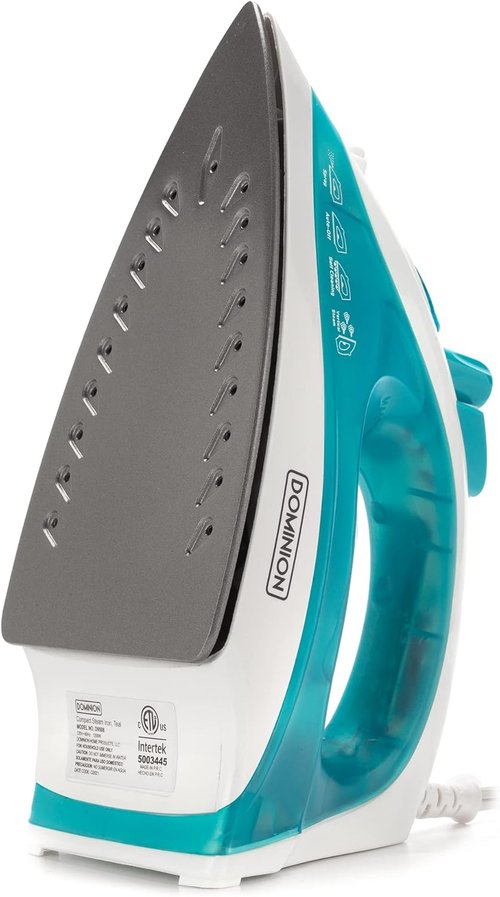 Dominion Advanced Steam Iron - Lightweight 1200W with Non-Stick Soleplate & Adjustable Thermostat | Teal
