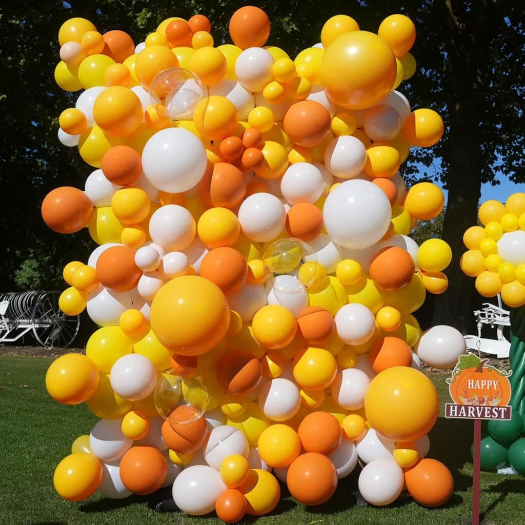Voircoloria 105pcs Retro Orange Balloons - 12 Inch Latex Party Balloons for Birthdays & Celebrations