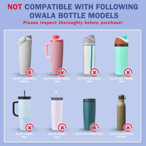 HEYSKAY Silicone Boot for Owala Flask Water Bottle - Anti-Slip Protective Sleeve | 2-Pack, BPA-Free