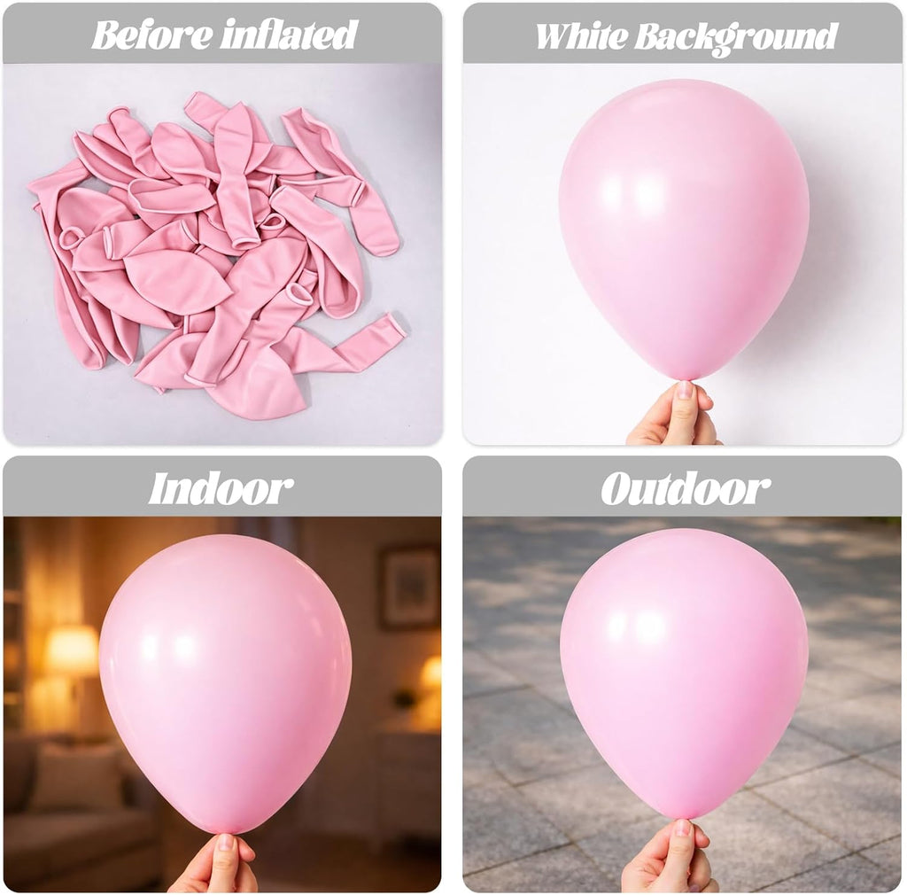 Voircoloria Light Pink Balloon Garland Kit - 90 Pack in 18/12/10/5 Inch Sizes | Perfect for Birthday Parties, Baby Showers & Gender Reveals