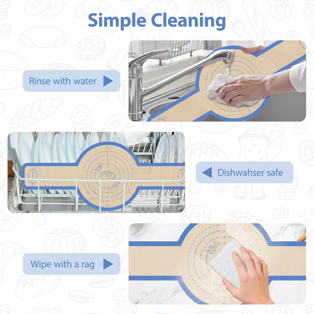 Skiennix Silicone Bread Sling - Non-Stick Sourdough Baking Mat for Easy Transfer | 2PCS Set