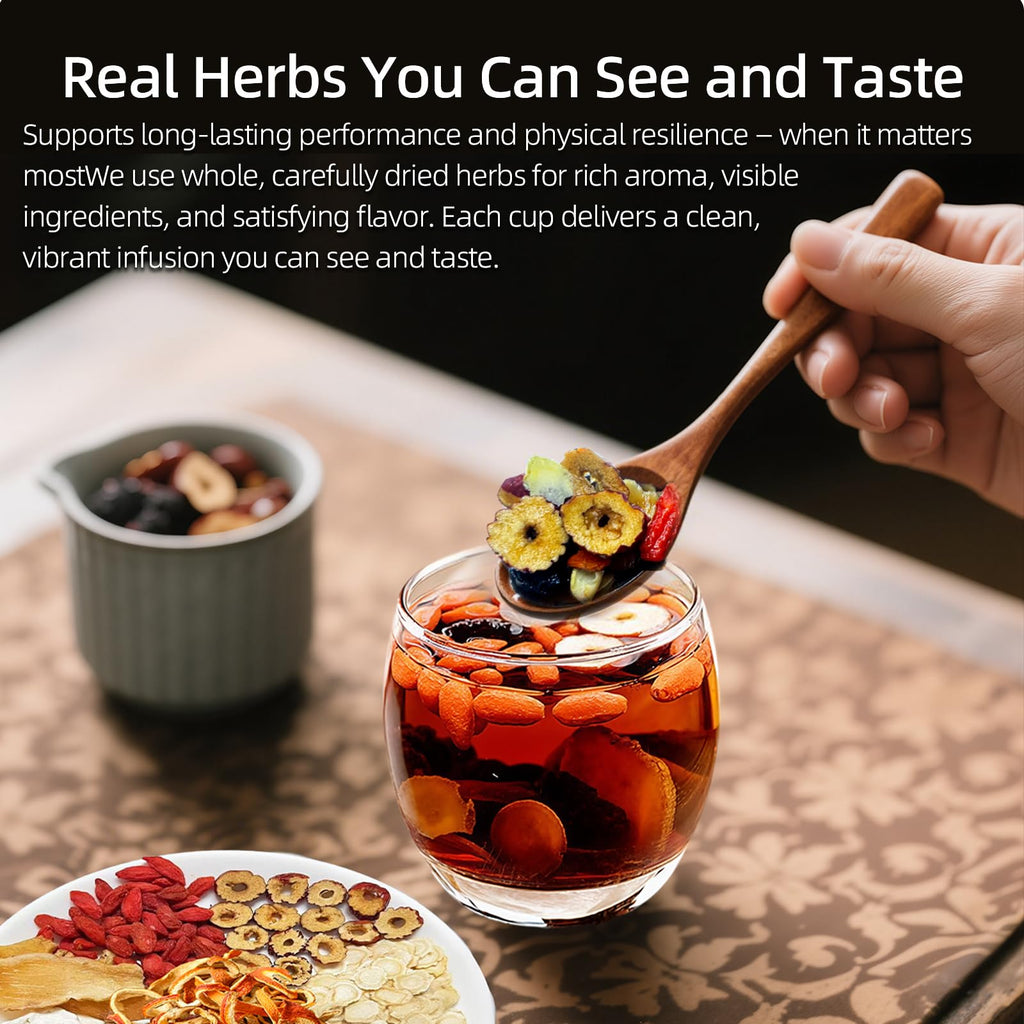 Ginseng Eight Treasures Tea Kidney Tea,Traditional Herbal Ginseng TEA, Natural Kidney tea for Women & Men, 8 Precious Ingredients Formula(2 Pack/30 Bags)