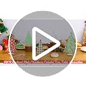 5 Pcs Rustic Wooden Christmas Tree Table Decor - Freestanding Shelf