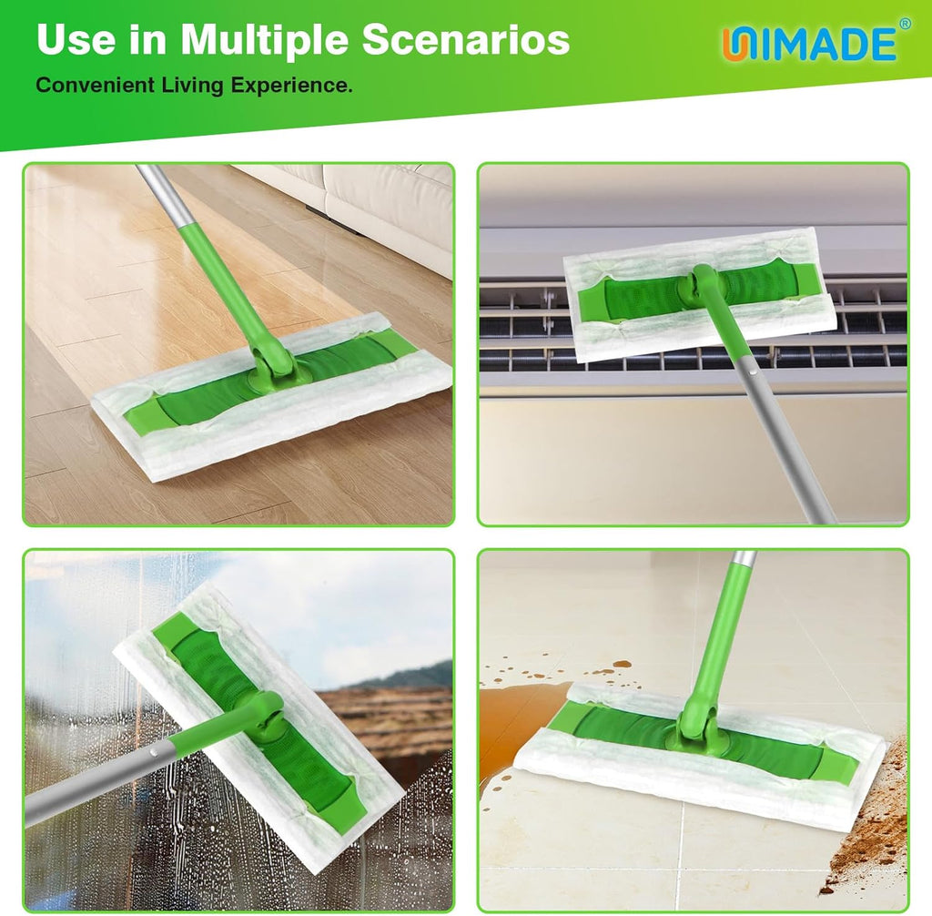 UNIMADE Dry Sweeping Cloths - 52 Count Mop Refill Compatible with Swiffer | Disposable Dusting Cloths for Hardwood Floors