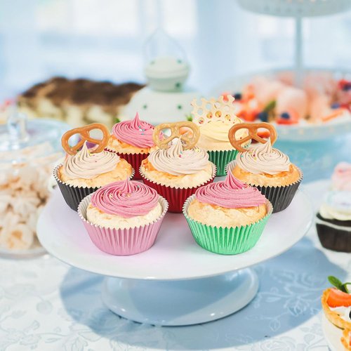 Caperci Baking Cups - Premium Red Foil Cupcake & Muffin Liners | 150-Pack, Greaseproof & Sturdy