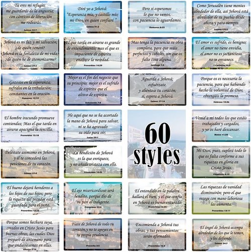 1Step2Dream Spanish Prayer Cards - 100 Unique Bible Verses | Inspirational Christian Gifts