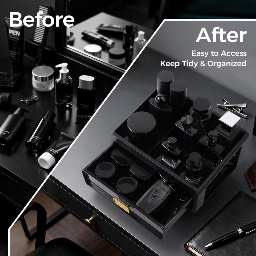 Regine Switzerland Cologne Organizer - Stylish Perfume Tray for Bathroom & Dresser | Perfect Gift for Men