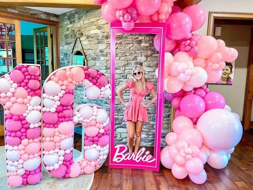 Kelfara Pink Balloon Garland Arch Kit - 109 Pcs Hot Pink & Pastel Latex Balloons | 18", 12", 10", 5" Sizes for Weddings & Parties